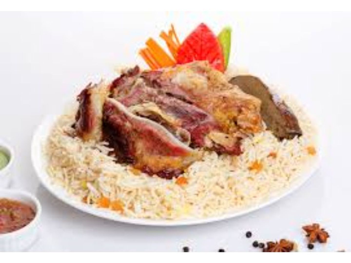 لحم حنيذ - ارز ابيض