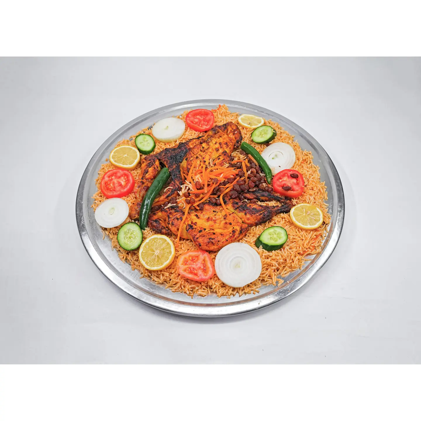 Chicken On Charcoal With Rice - Half A Chicken