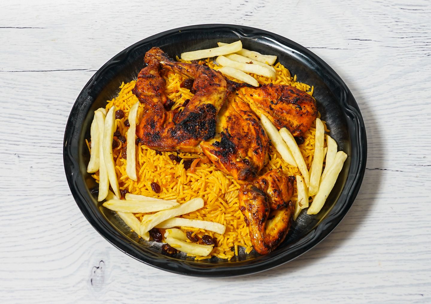 دجاج على الفحم - نص حبة دجاج