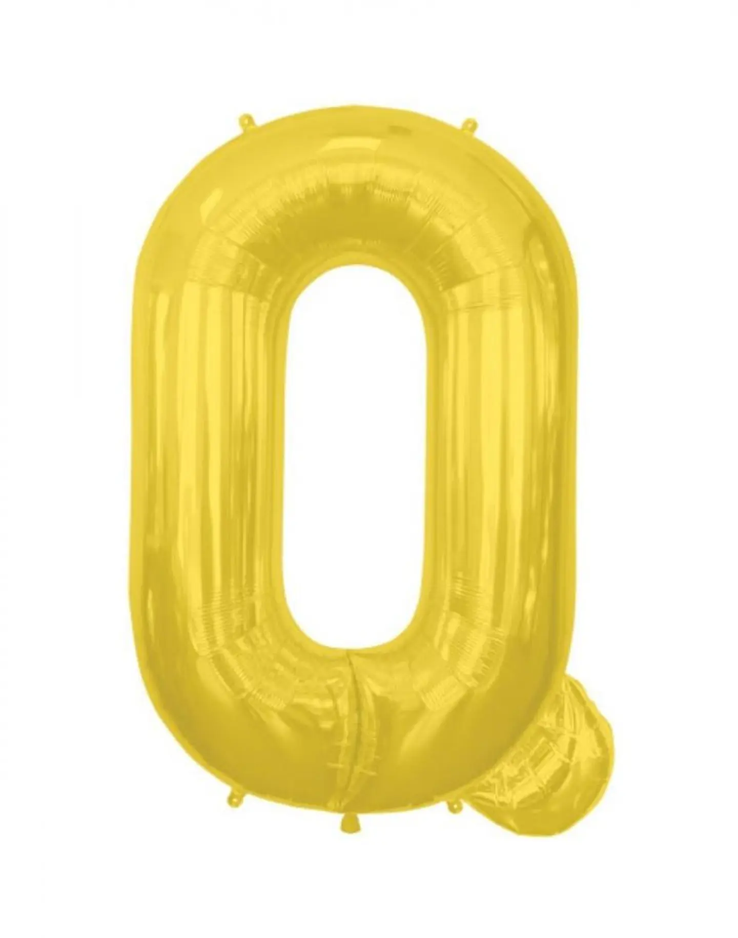 بالون بحرف ق - فضي