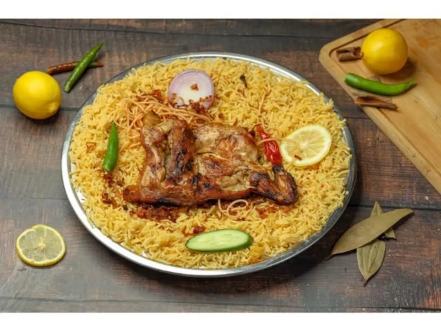 نص حبة مضبي - دجاج سادة