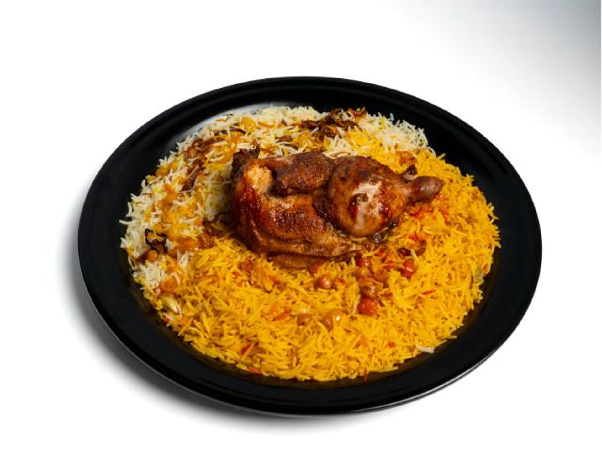 شواية مع الارز - نص حبة دجاج
