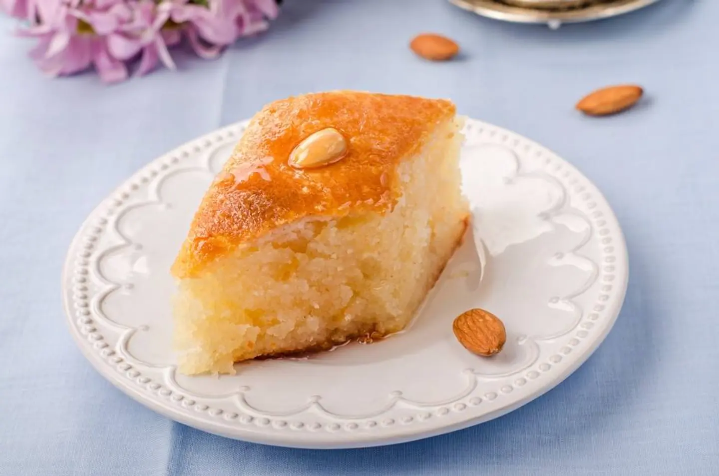 بسبوسة وقشطة - فطيرة