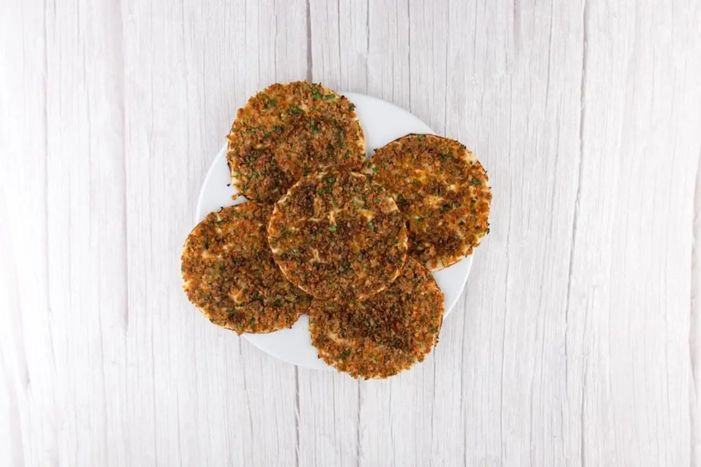 Lahmah Bel Ajeen With Vegetables  - For One Person 8 Pieces