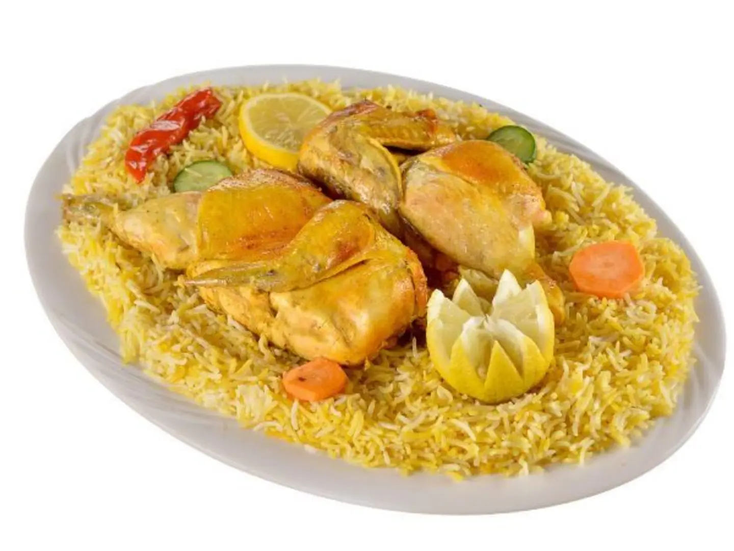 Chicken Mandi With Pishawari Rice - Half A Chicken