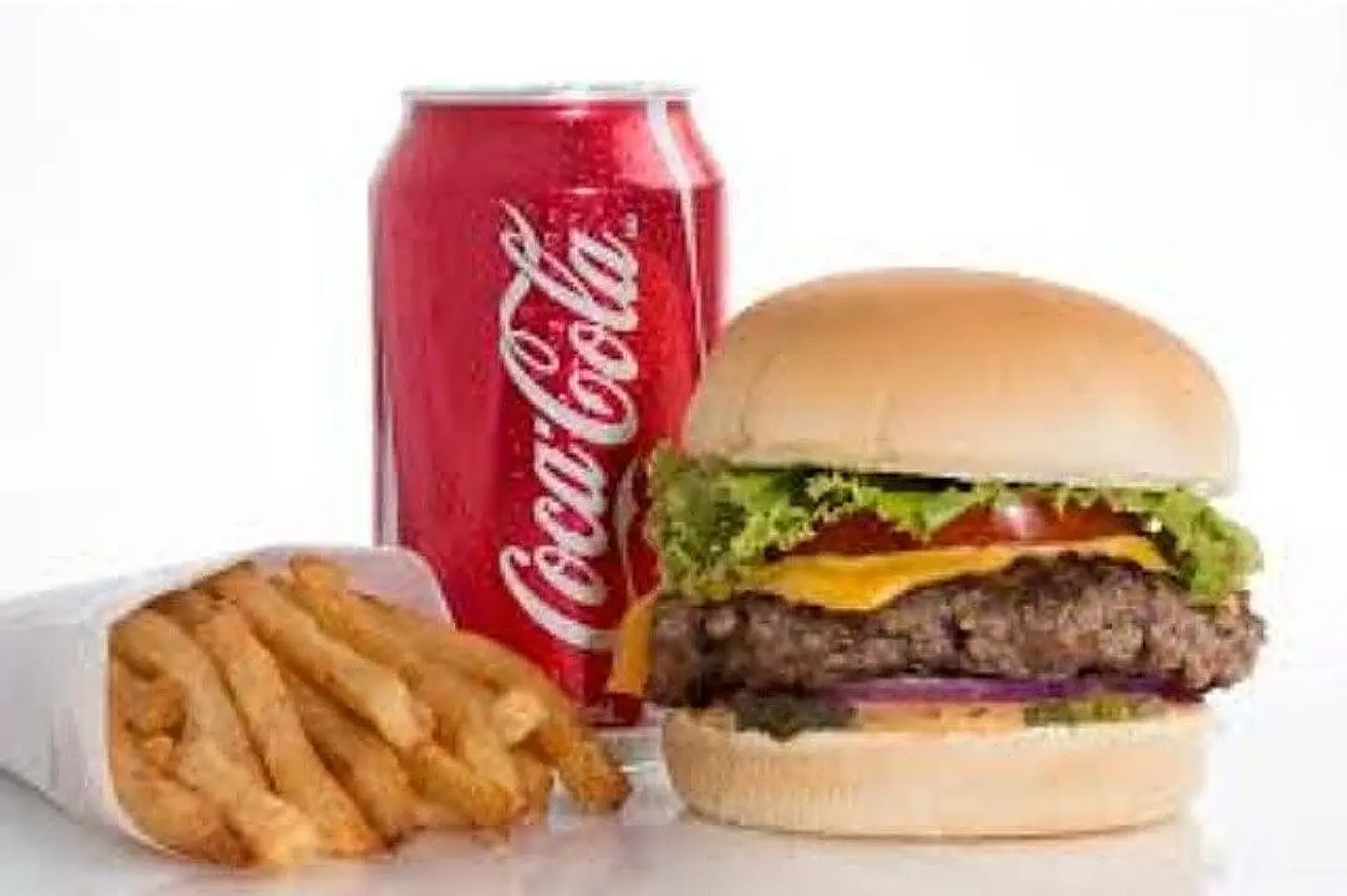 Fried Americana Beef Burger Meal - With Cheese
