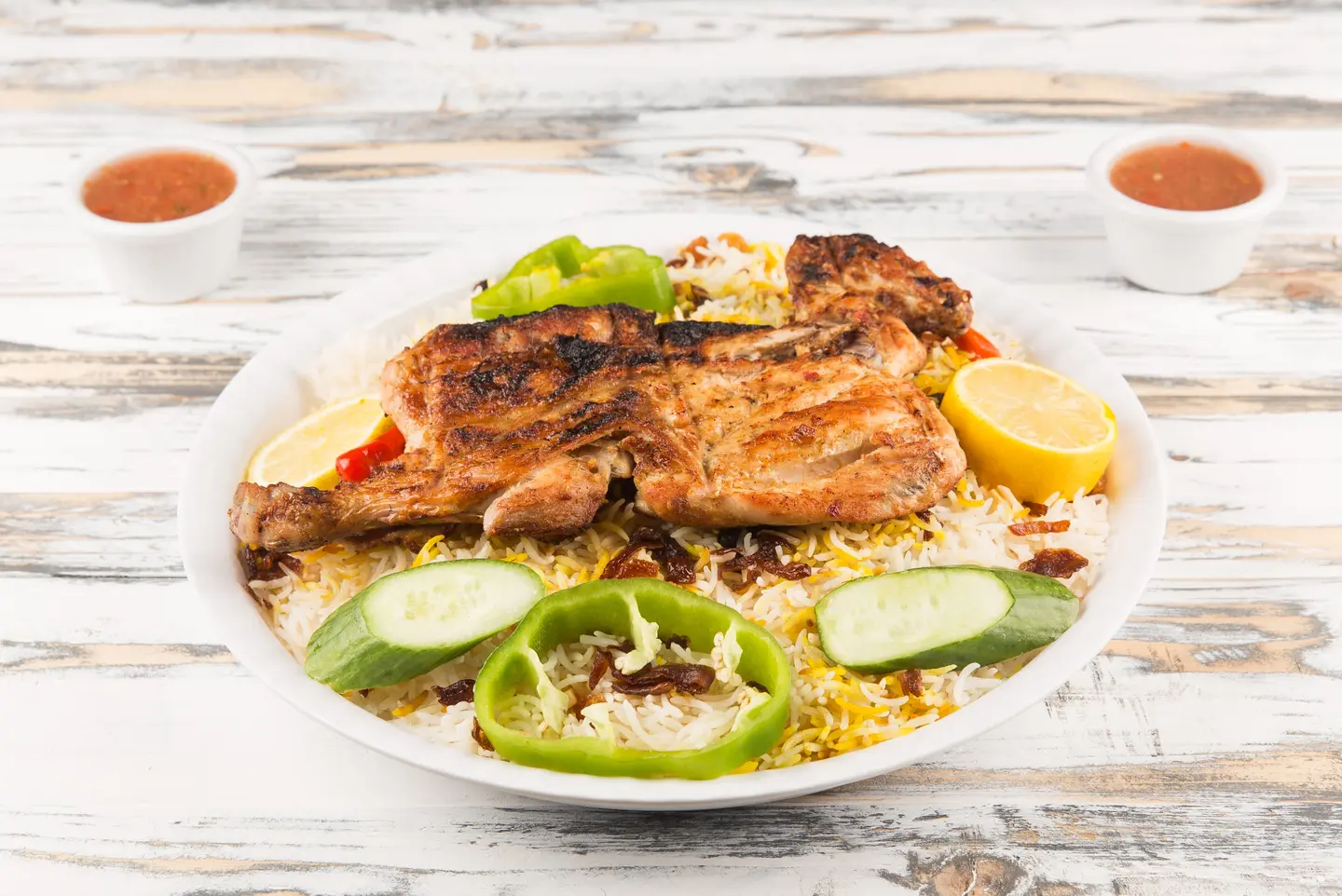 Charcoal Chicken With Rice - Whole Chicken