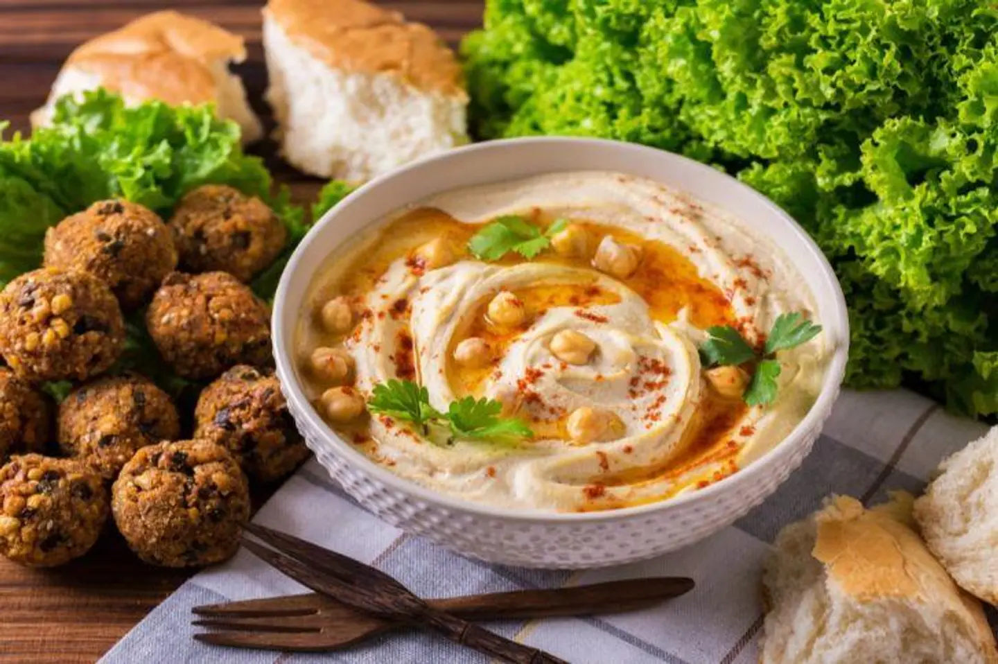 حمص حب بالطحينة - صغير