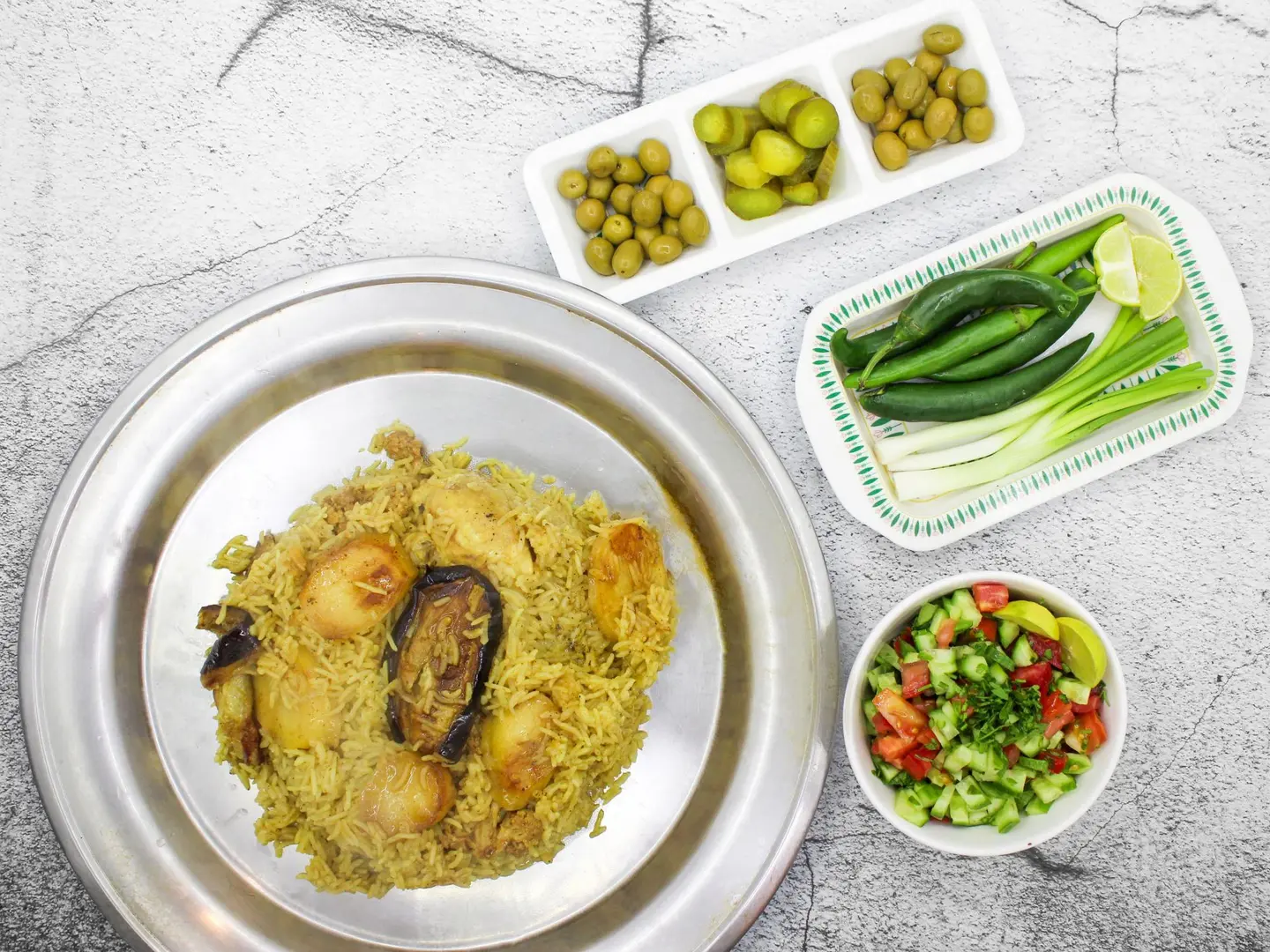 مقلوبة دجاج - نص حبة