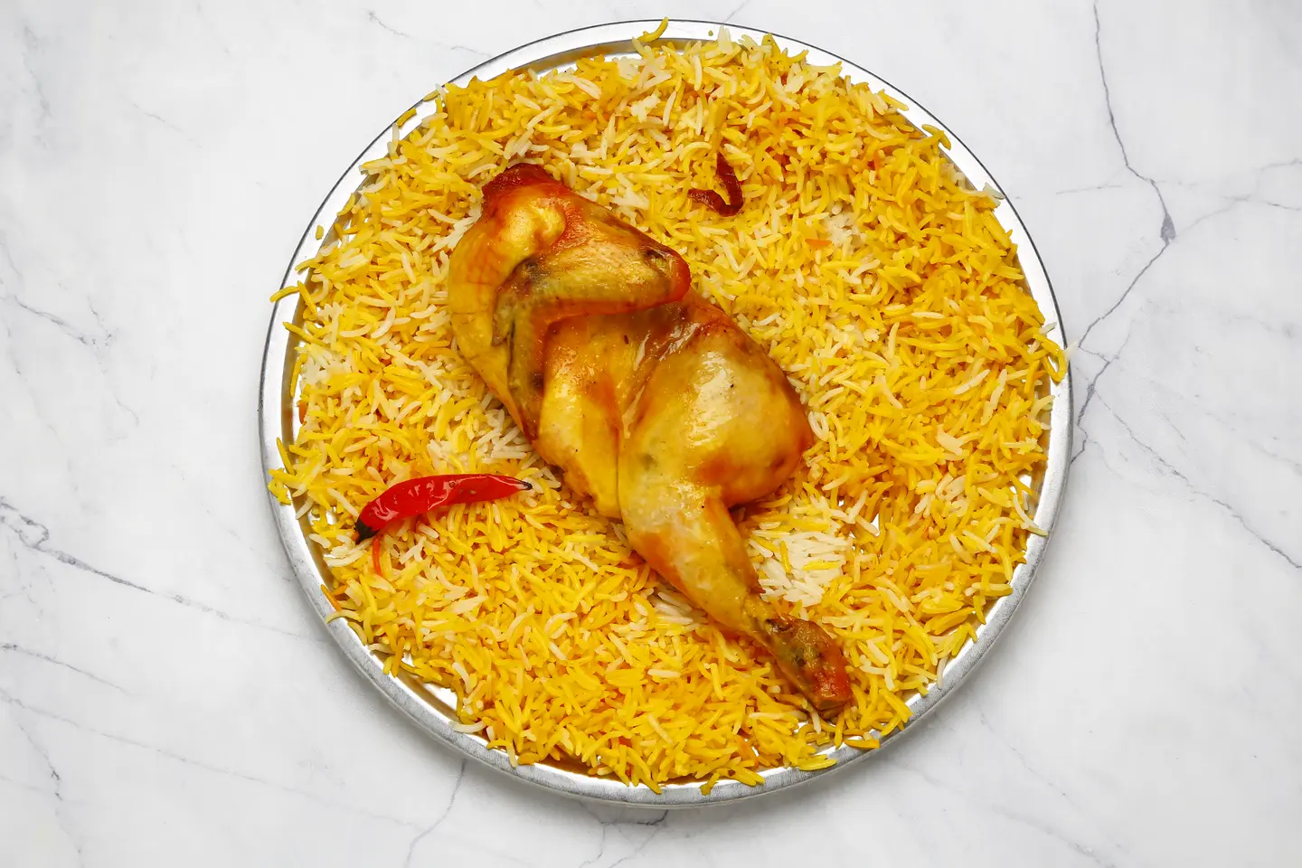 دجاج مندي - نص حبة دجاج