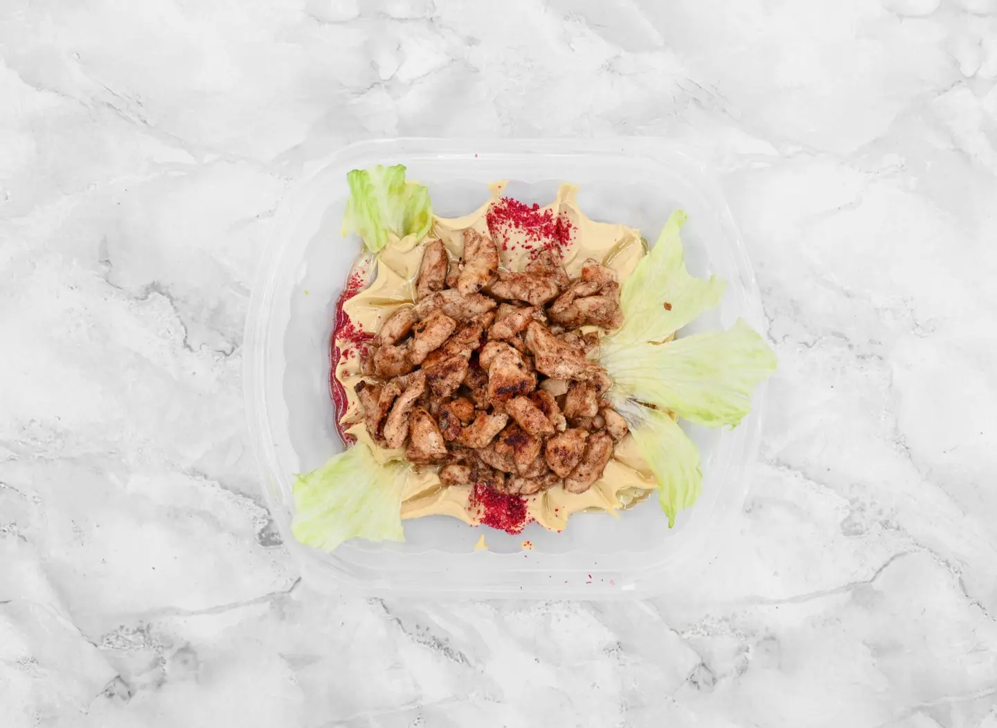 Hummus With Chicken And Almonds - Medium