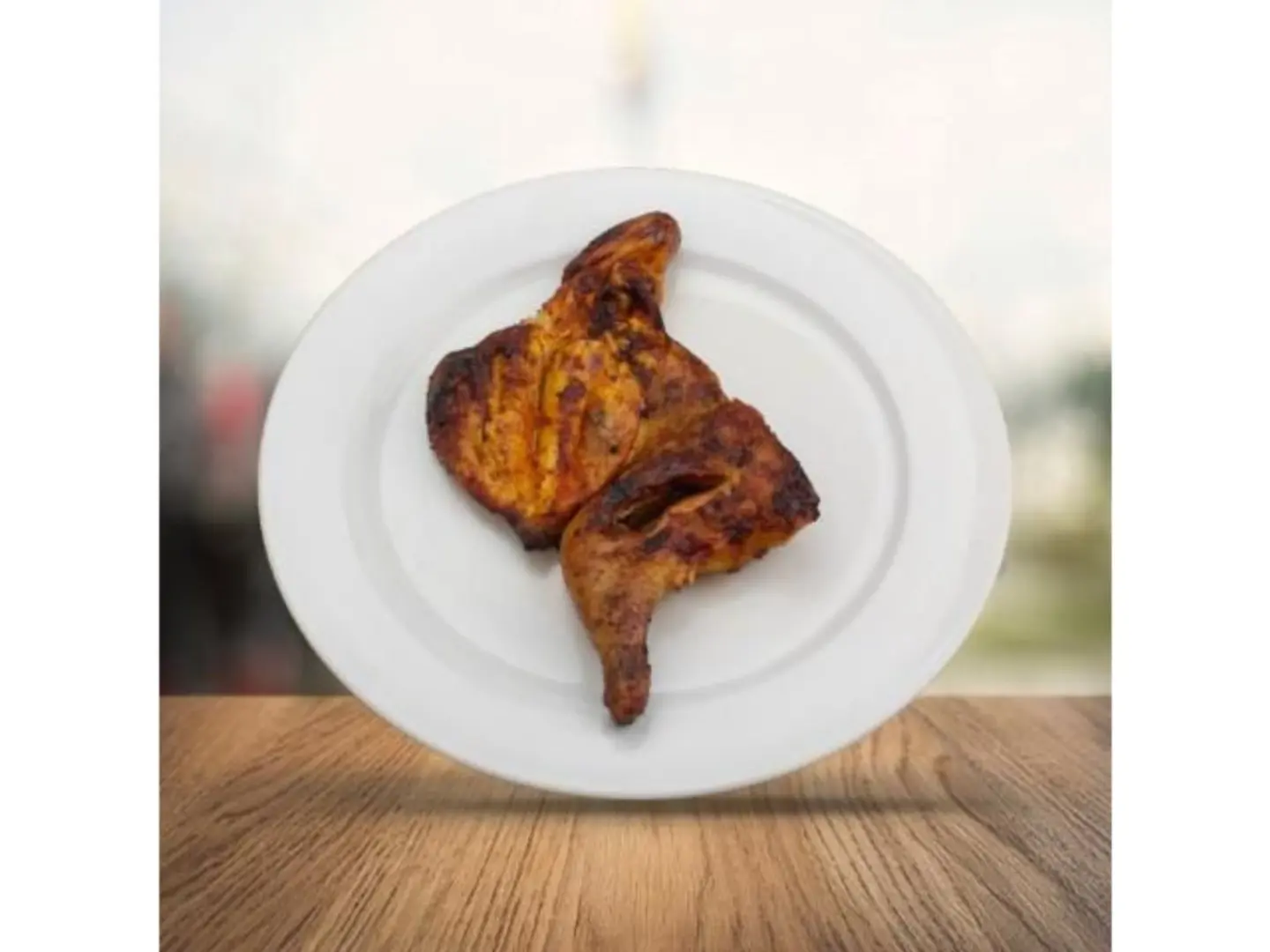 دجاج على الفحم سادة - نص حبة دجاج