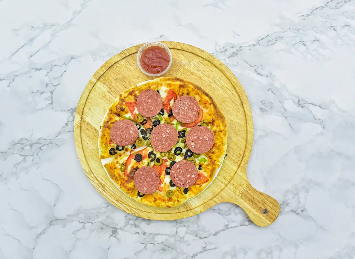 بيتزا بيبروني - وسط