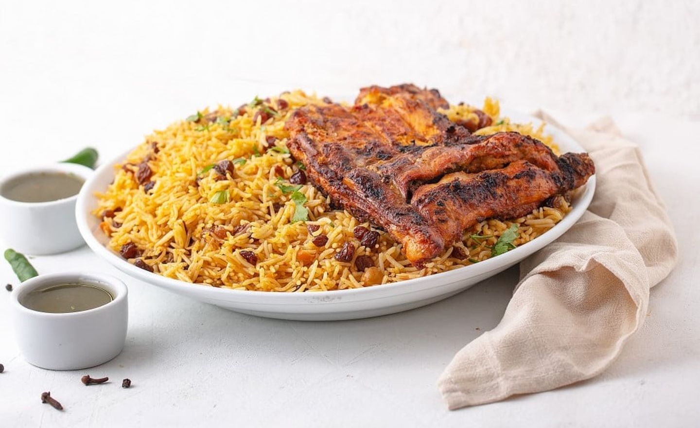 Charcoal Chicken With Rice - Half A Chicken