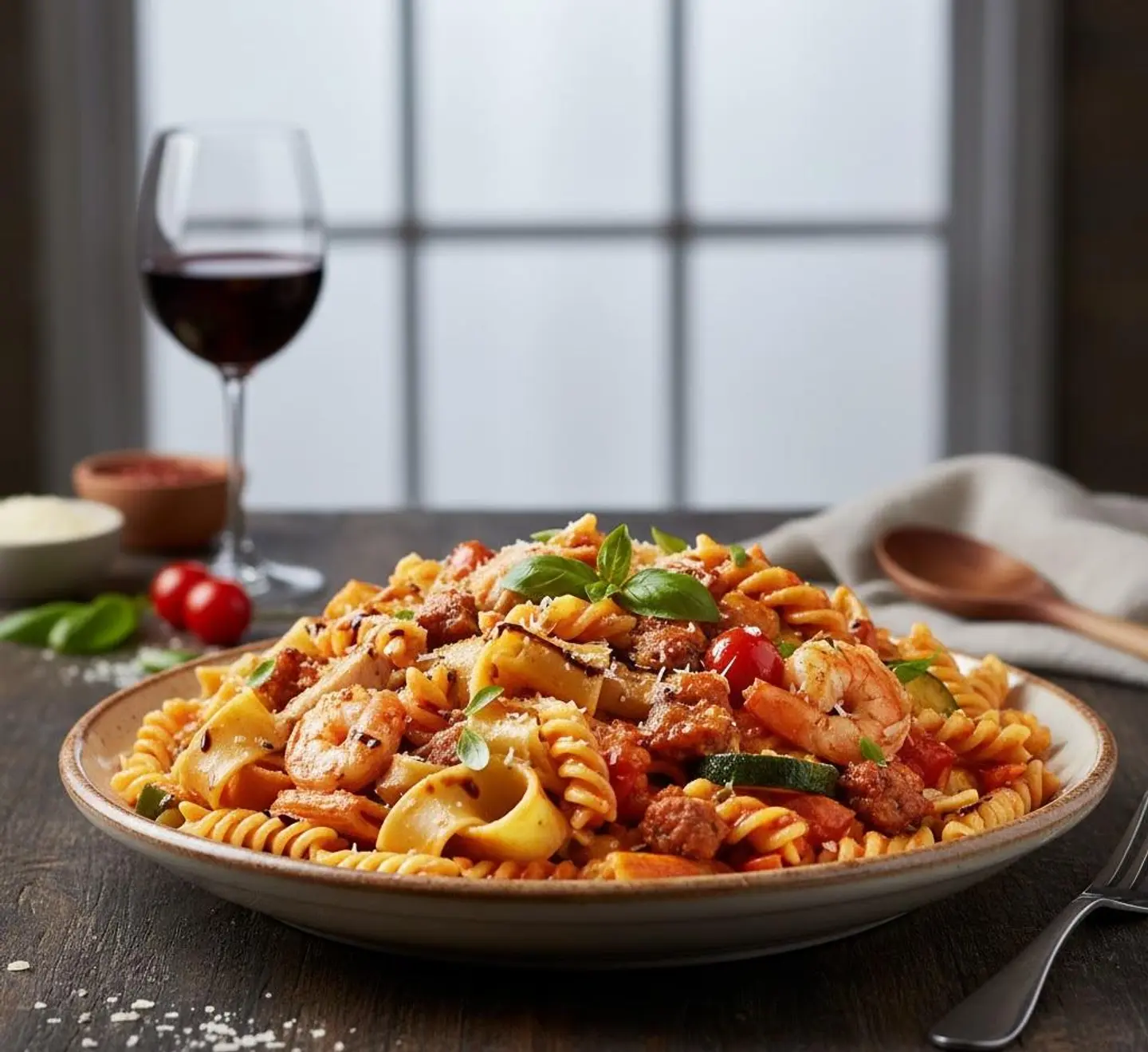 Pasta Seafood (Seafood Pasta) - Red