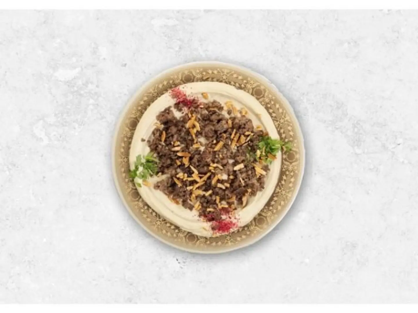 Hummus With Meat And Nuts - Small