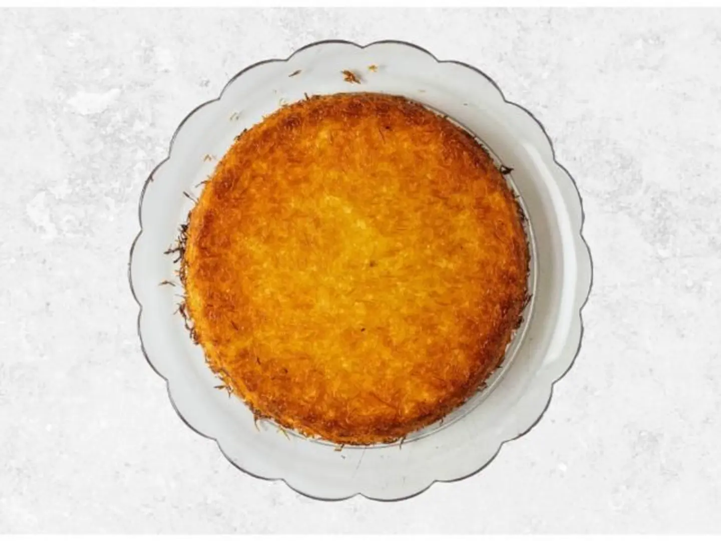 كنافة مكس جبن مع قشطة - مستطيل