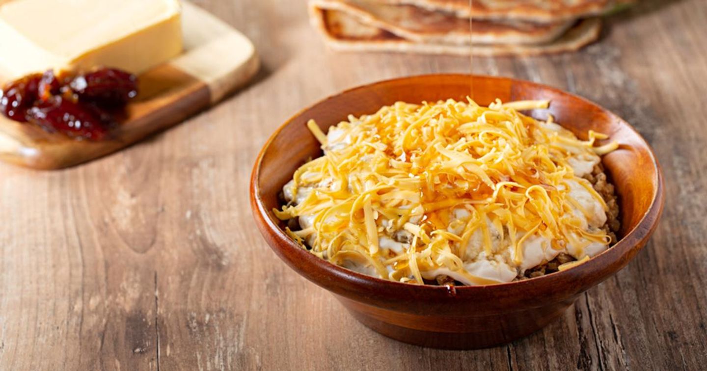 Areka With Cream, Cheese And Honey - Small