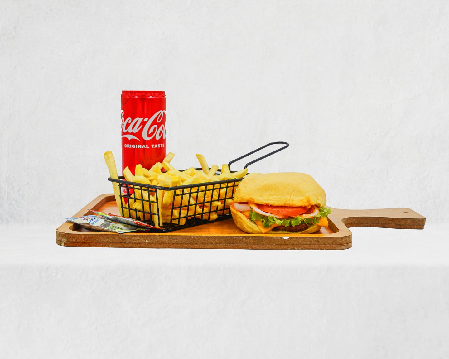 Meat Burger Meal - With Out Cheese