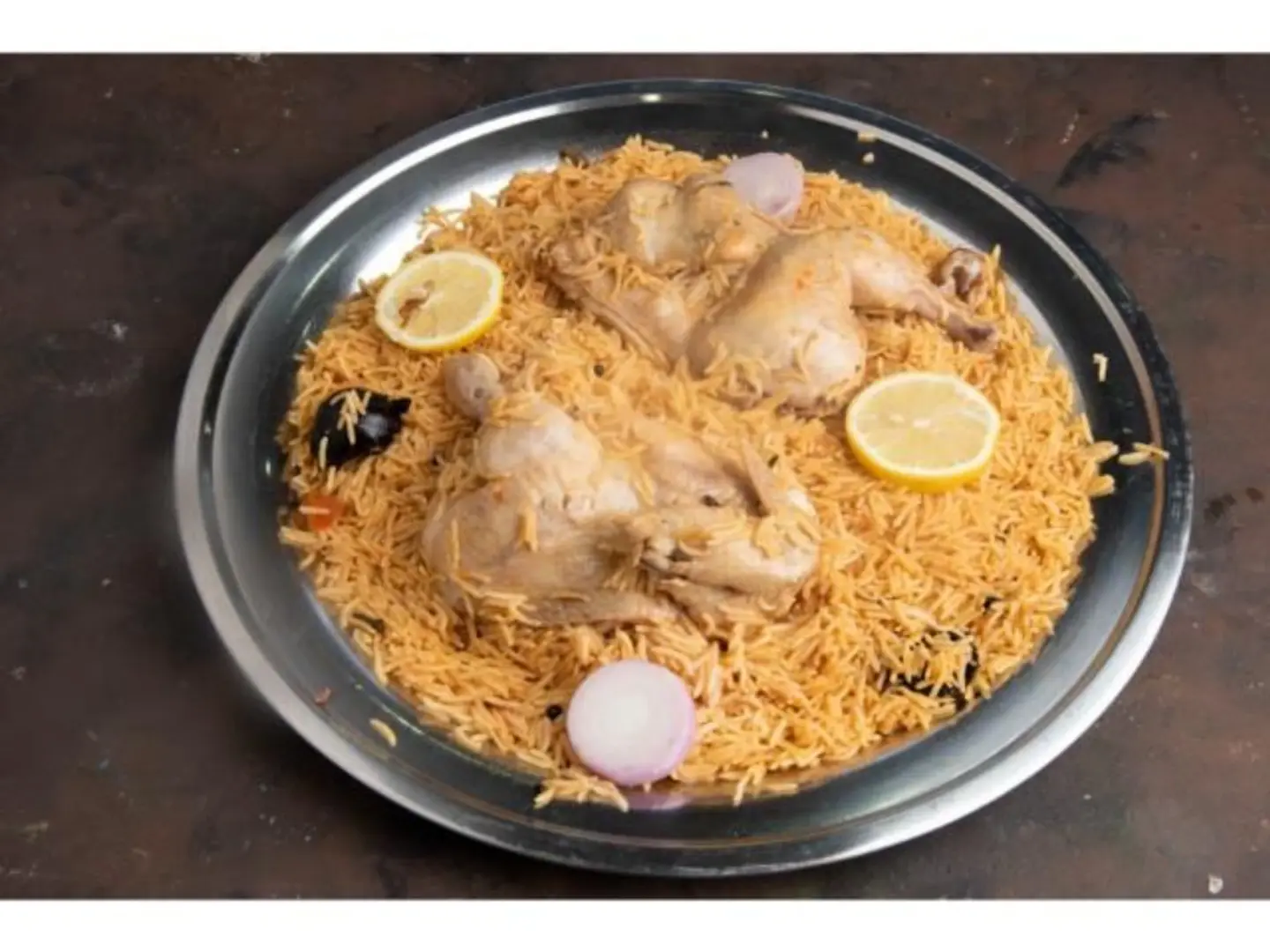 Half Madbi Chicken - Half Chicken With Shabi Rice