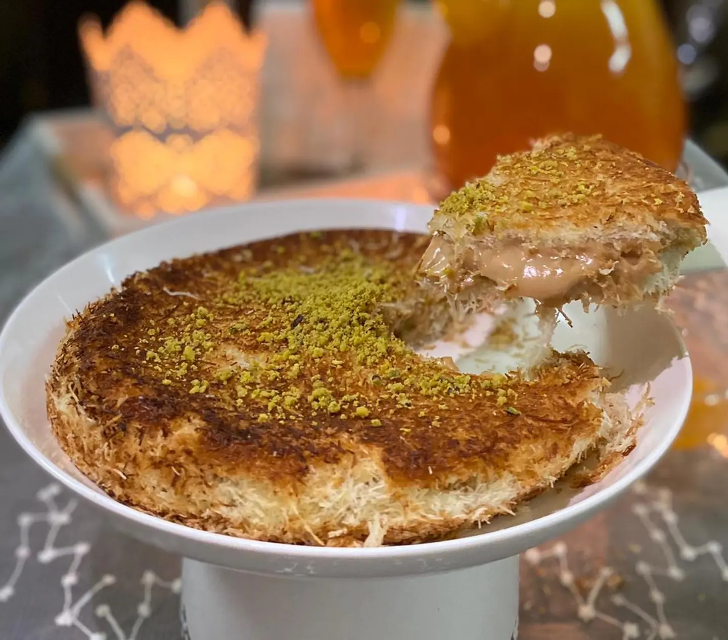 كنافة بالقشطة والنوتيلا - صغير