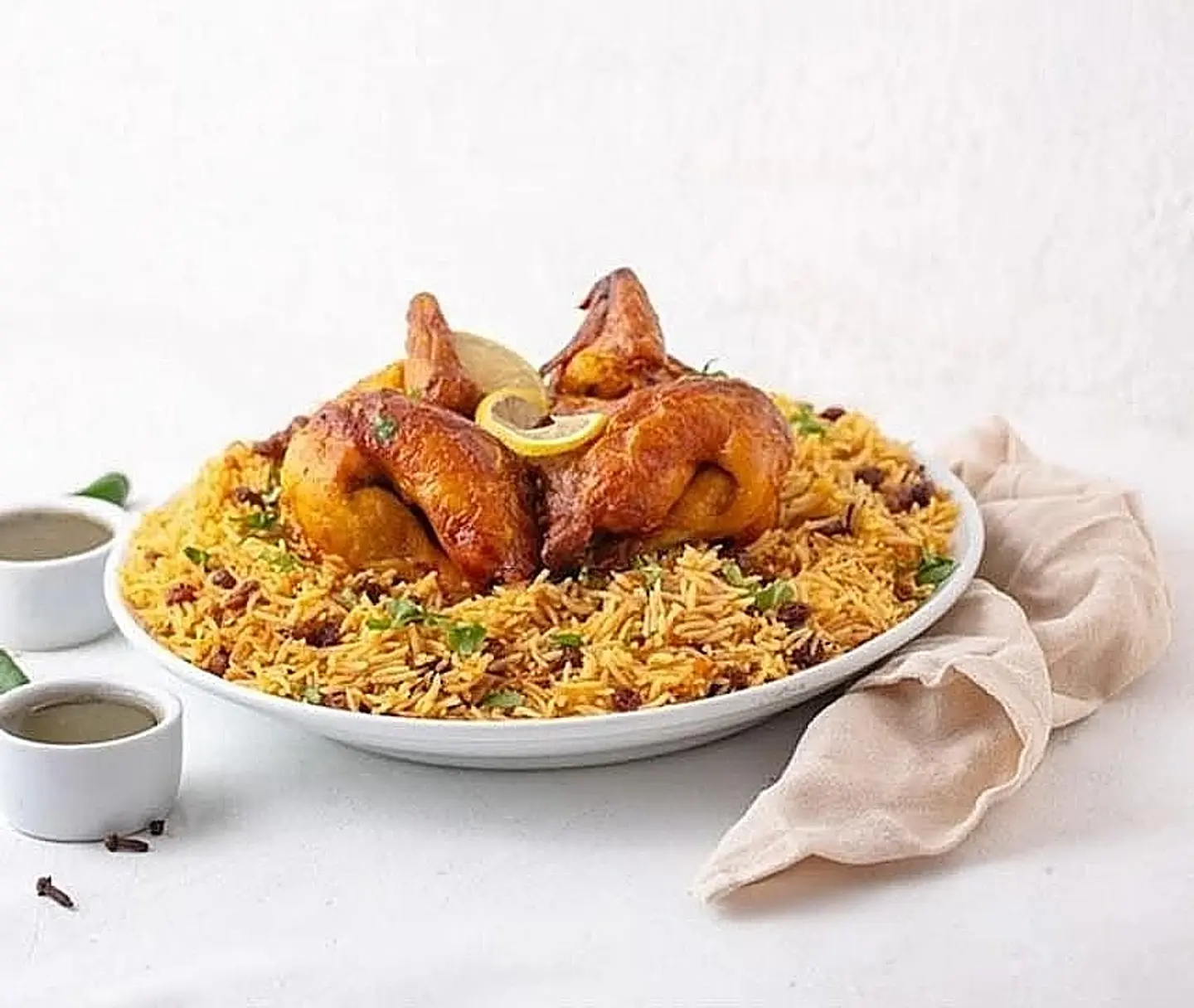 Grilled Chicken Bukhari Rice - Quarter Of A Chicken