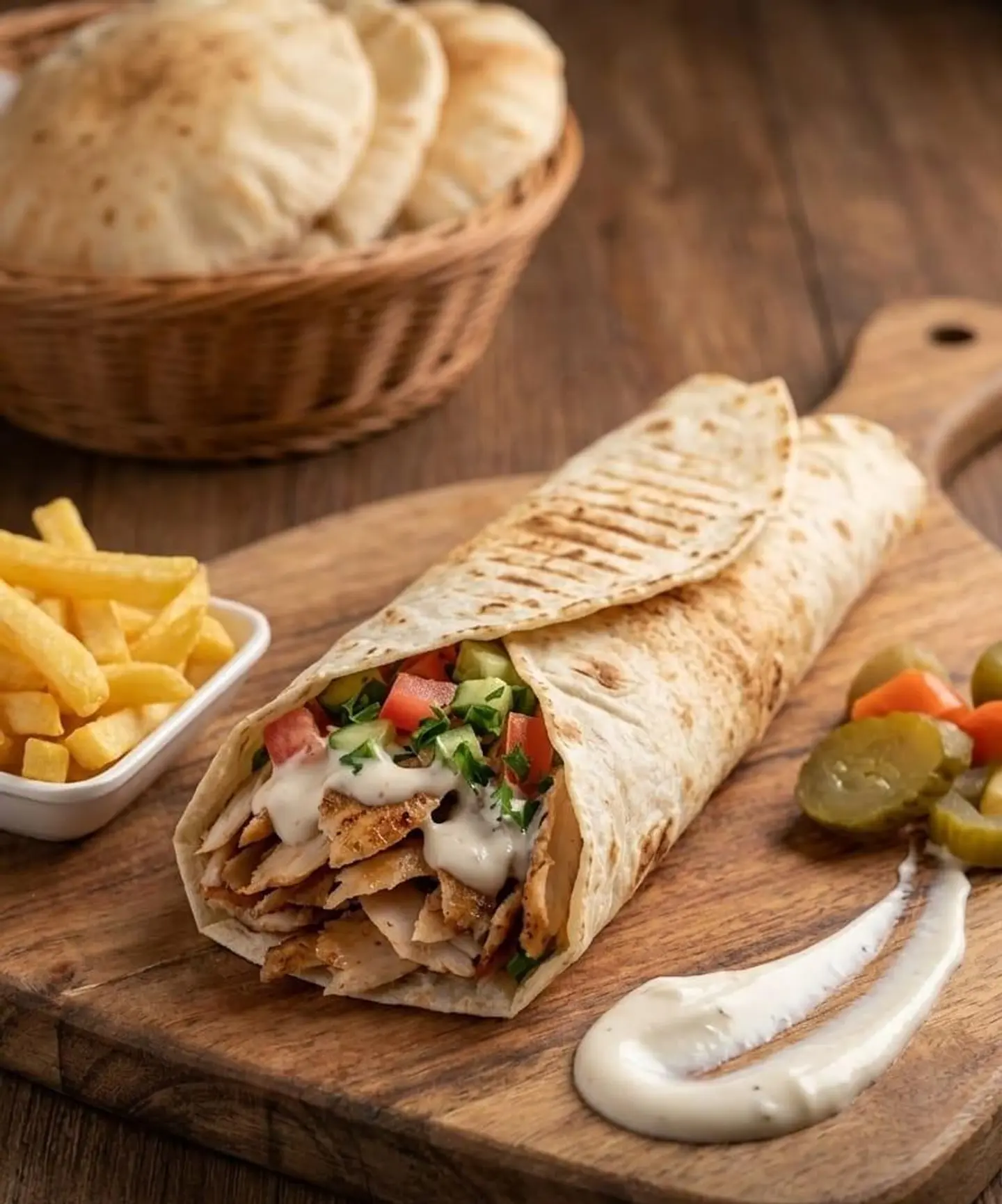 ساندويتش شاورما كايزر - دجاج