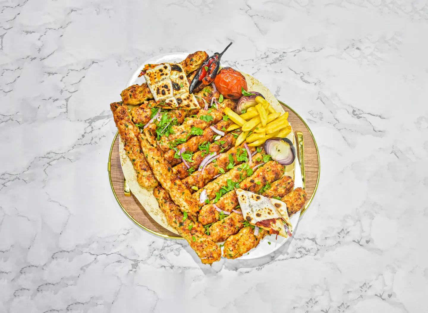 Spicy Chicken Kebab - Platter