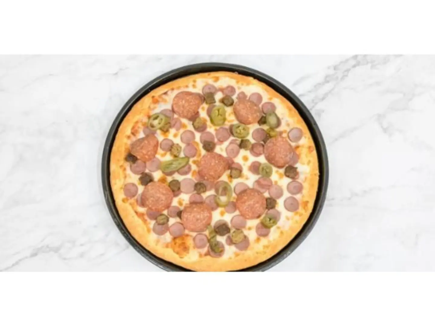 بيتزا مشكل لحوم مع الروبيان - صغير