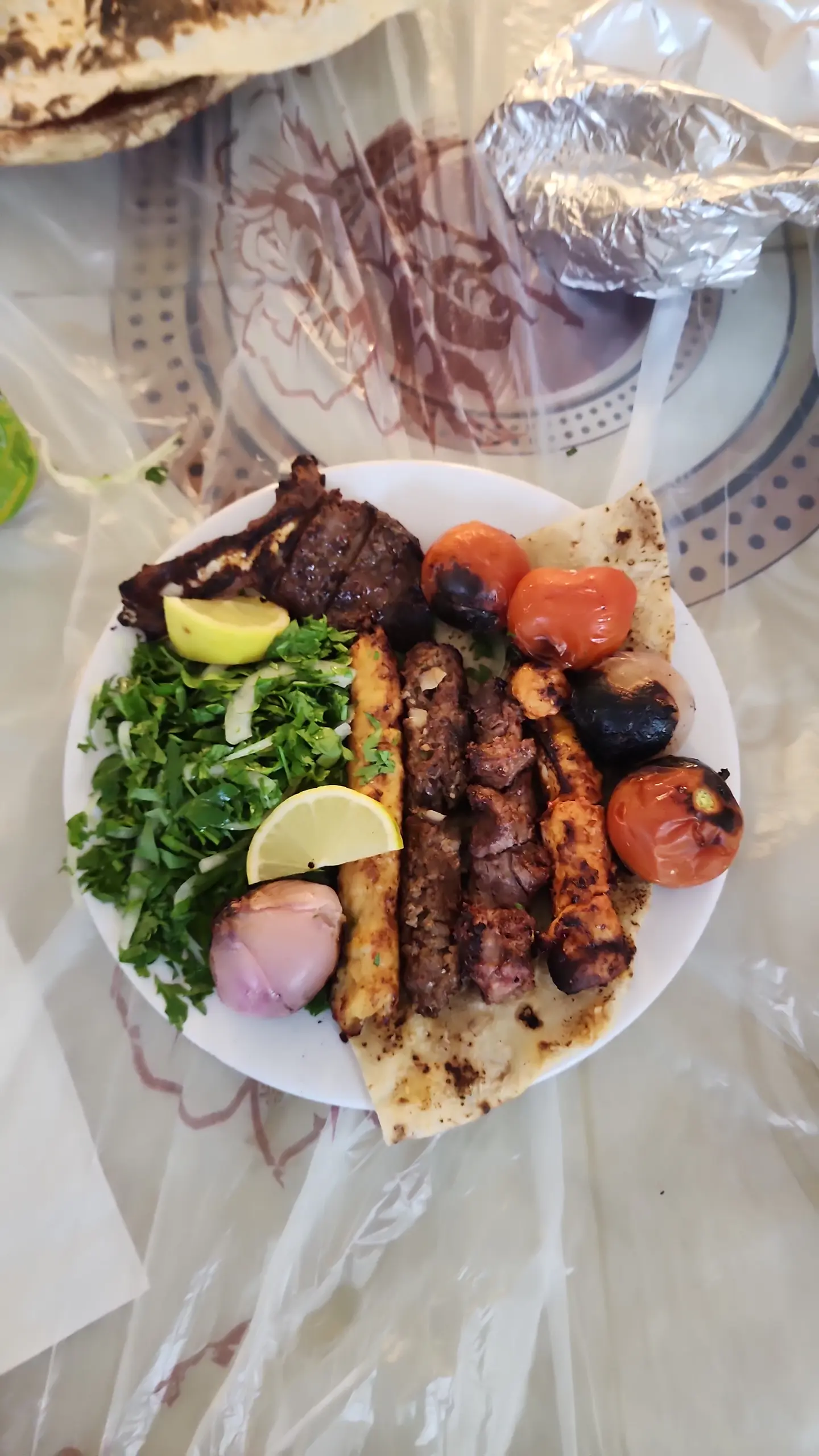 Mix Grill With Salad - One