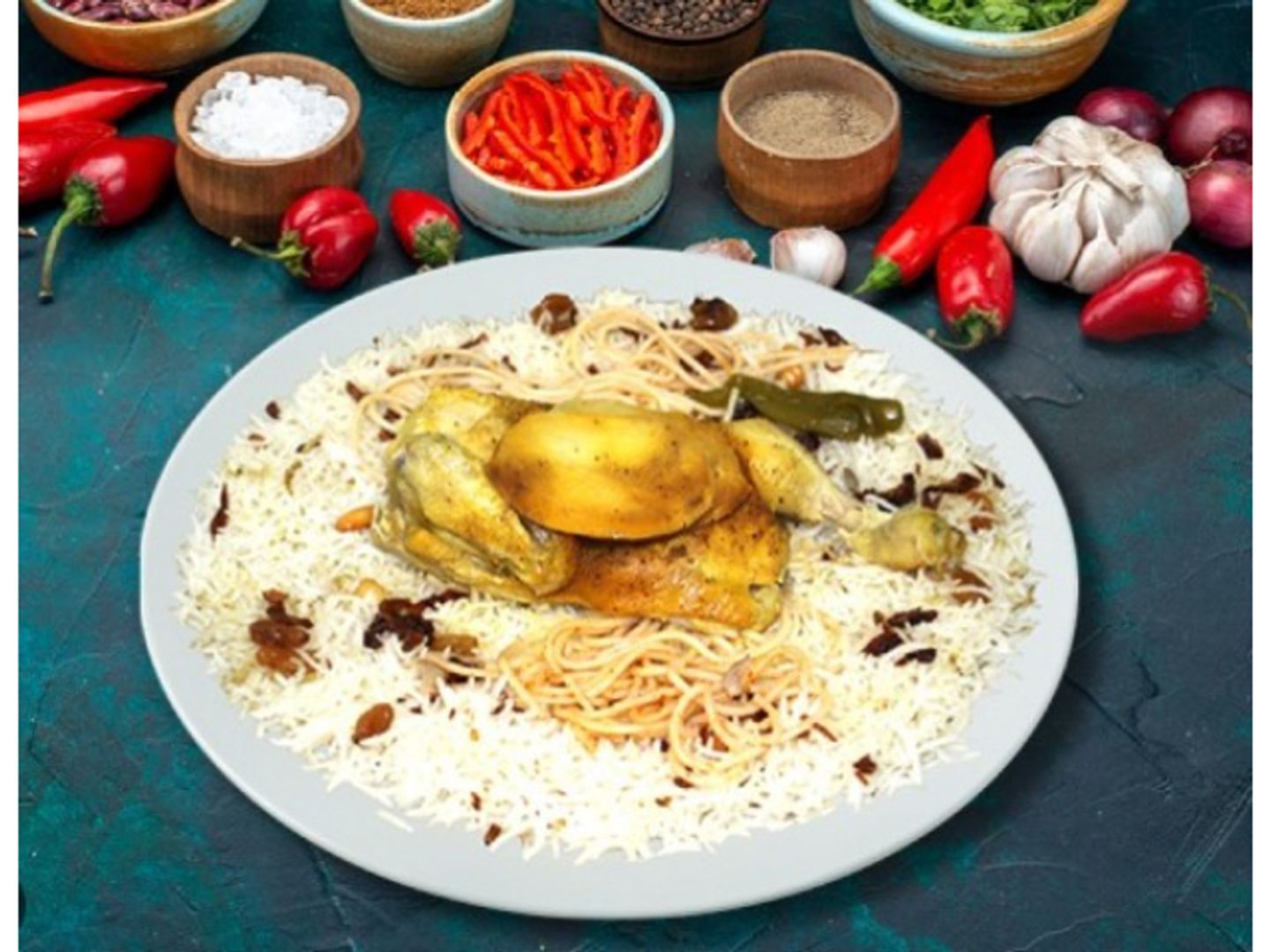 Mathlouthah Mandi Chicken - Half Chicken