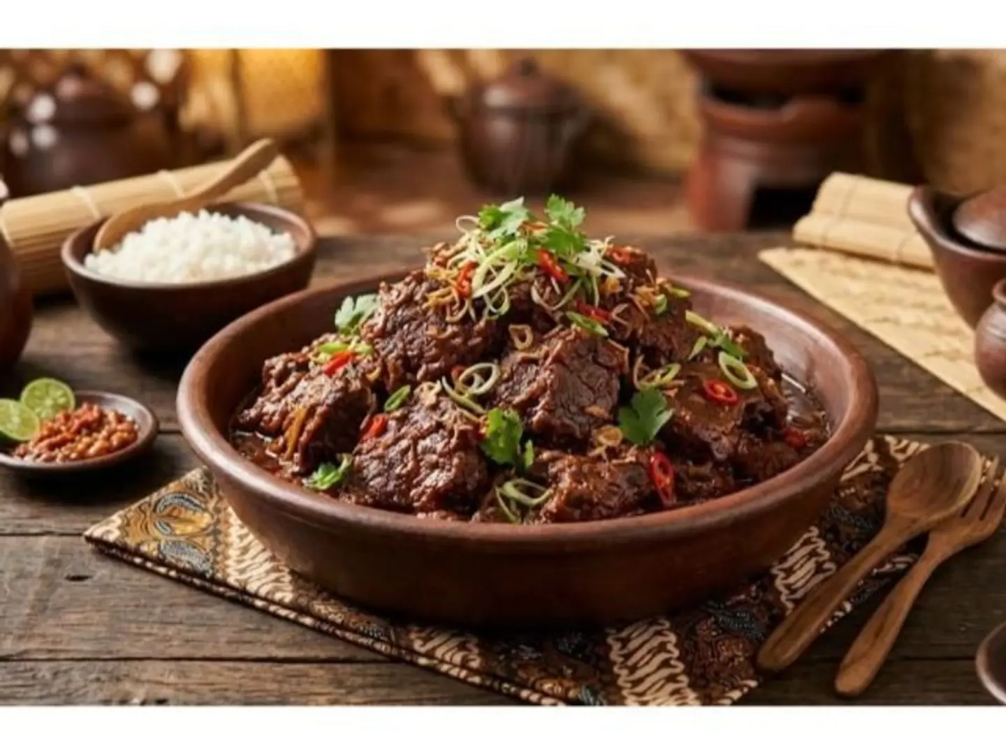 Beef Rendang With Sauce - Small