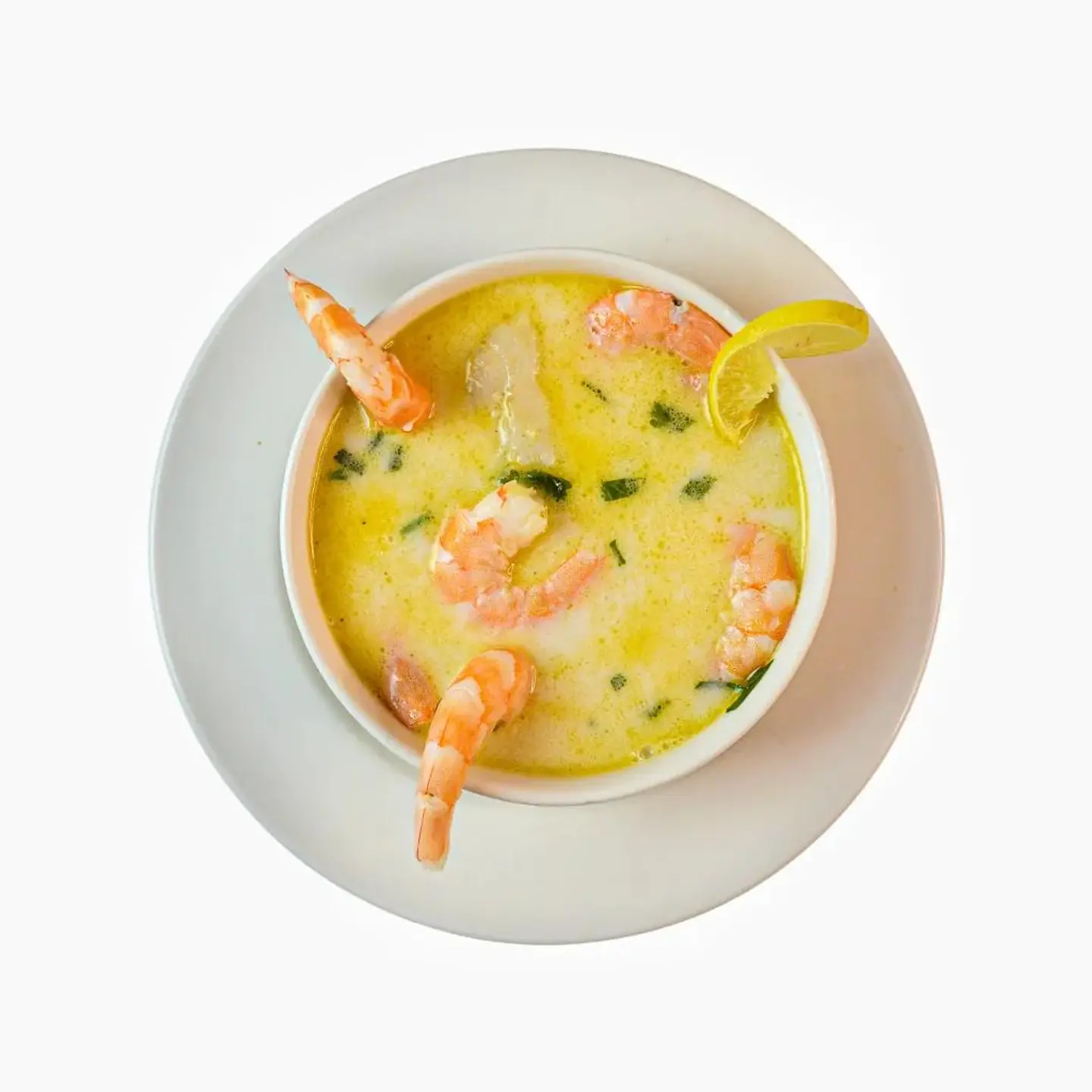 شوربة جمبري - صوص أبيض