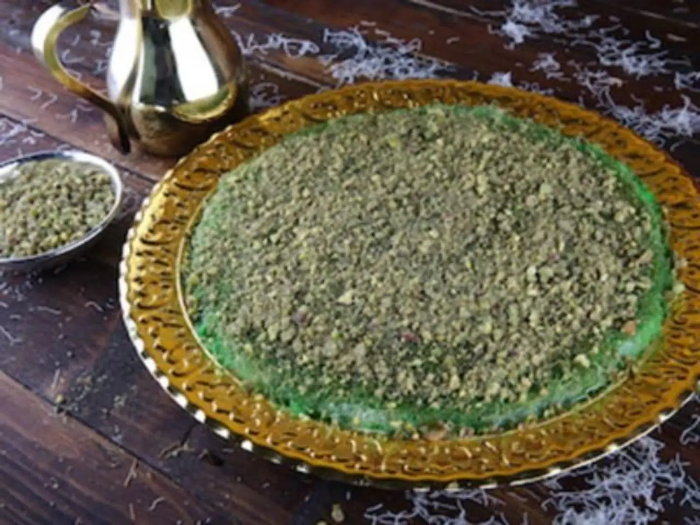 كنافة خضراء تركية بالجبن - وسط