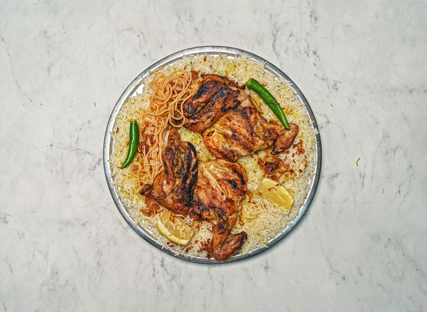 Charcoal  Chicken  With Rice - Quarter Of A Chicken