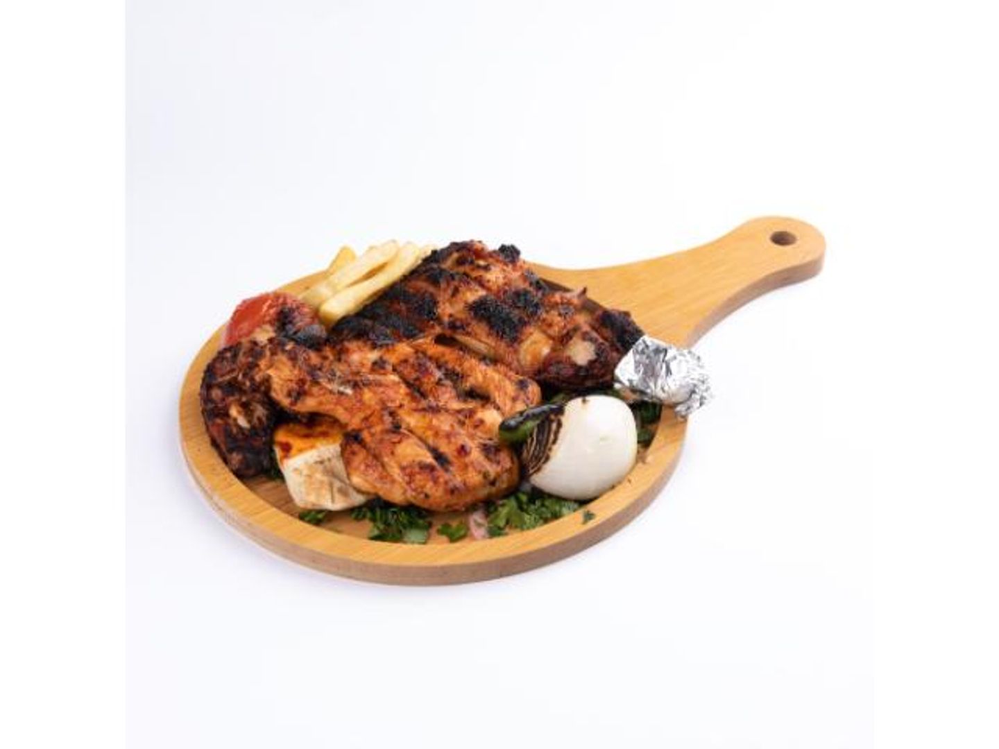 Grilled Chicken Over Charcoal Without Rice - Half