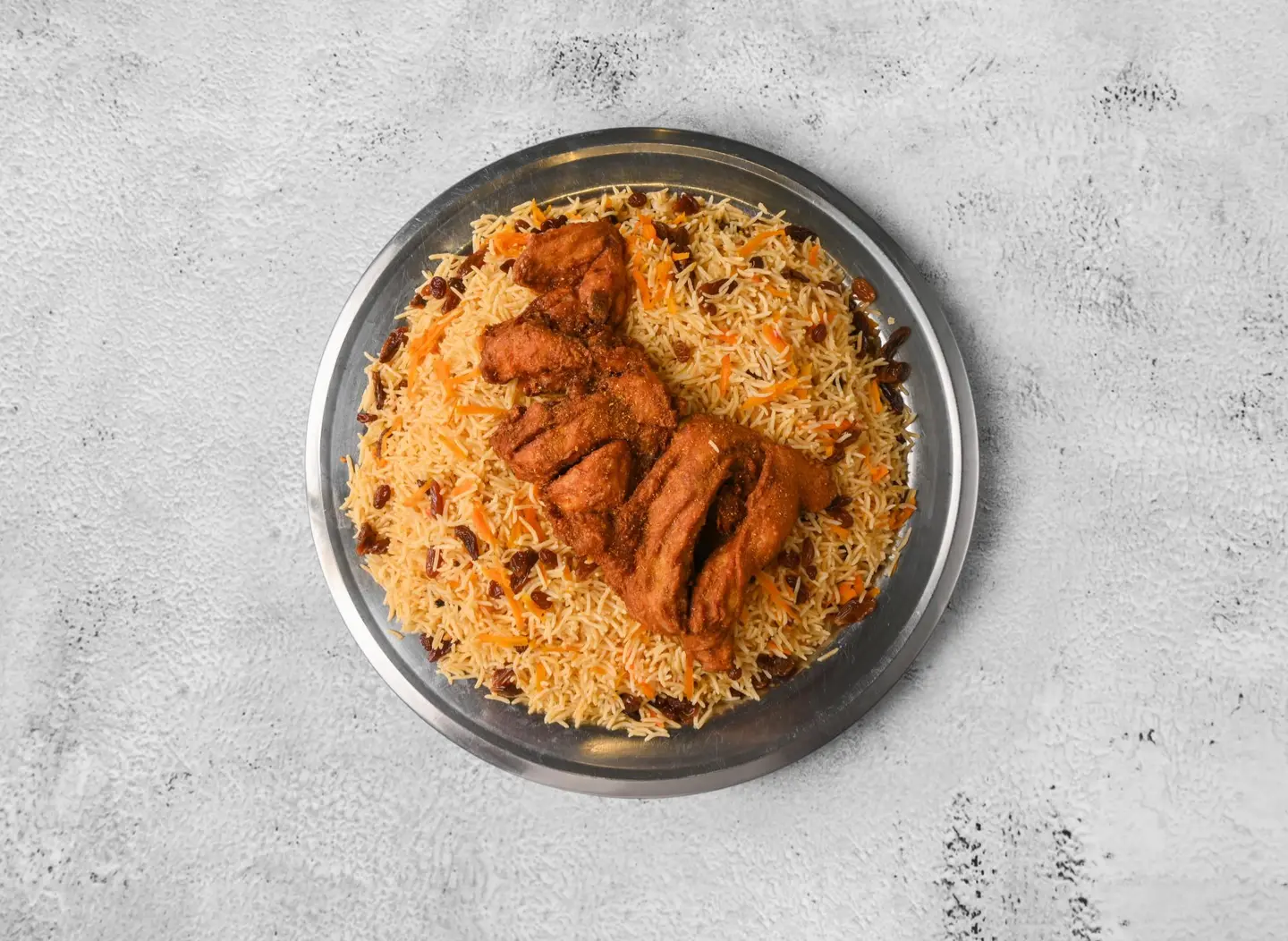 دجاج مقلي - نص حبة دجاج