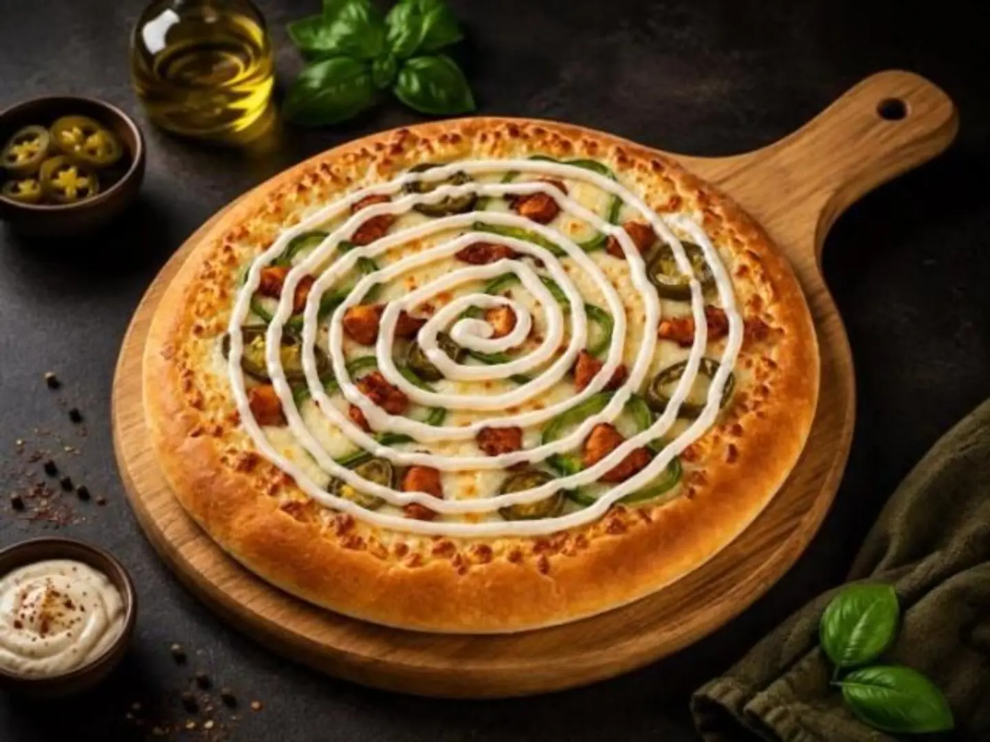 Chicken Ranch Pizza - Medium