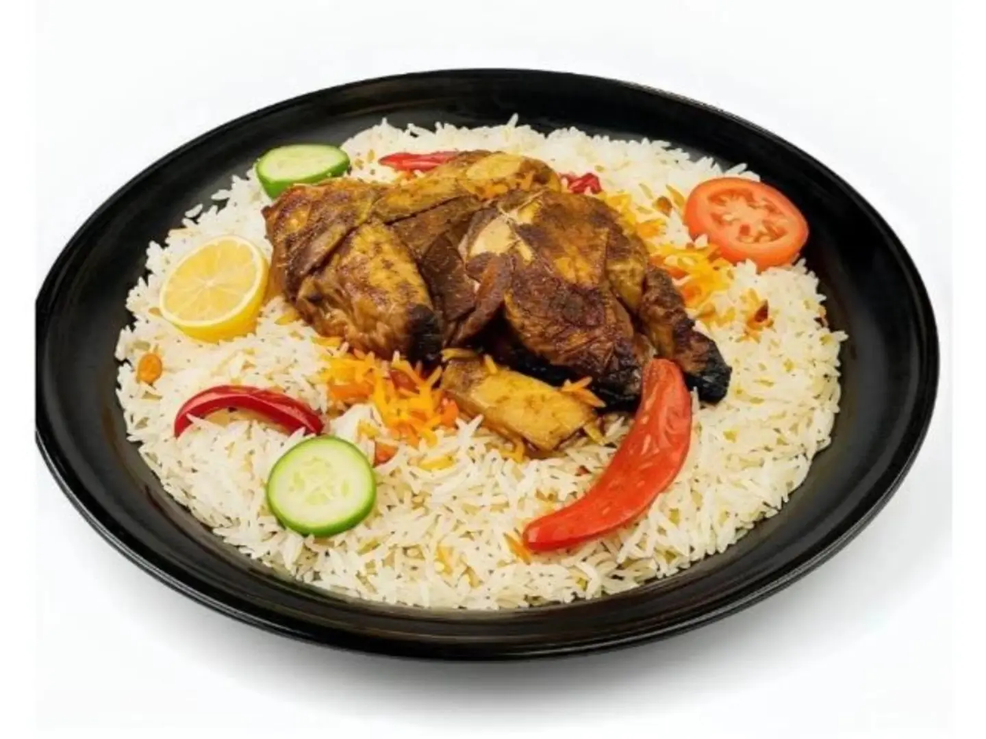 دجاج حنيذ مع الرز - نصف دجاجة