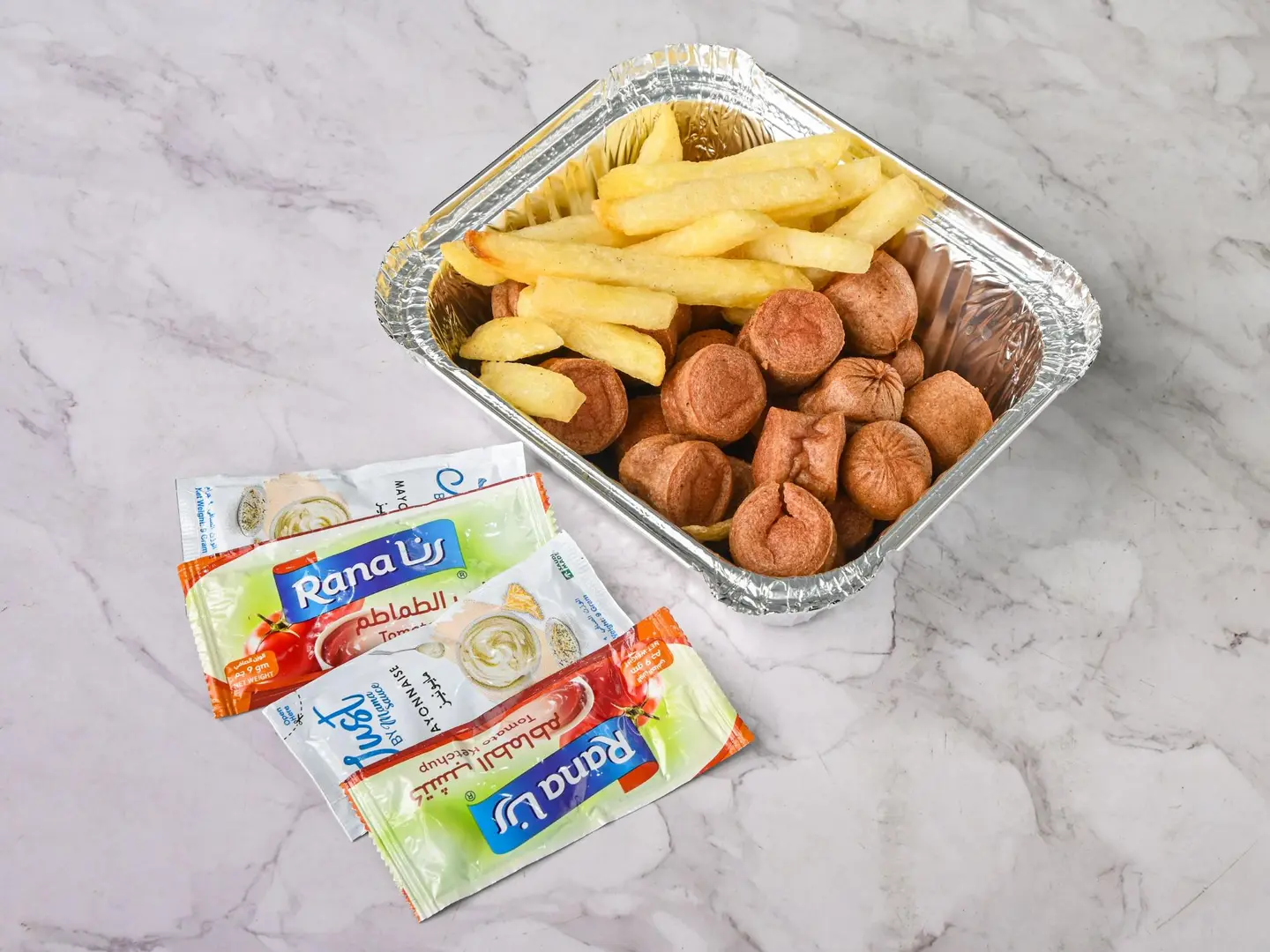 صحن نقانق - صغير