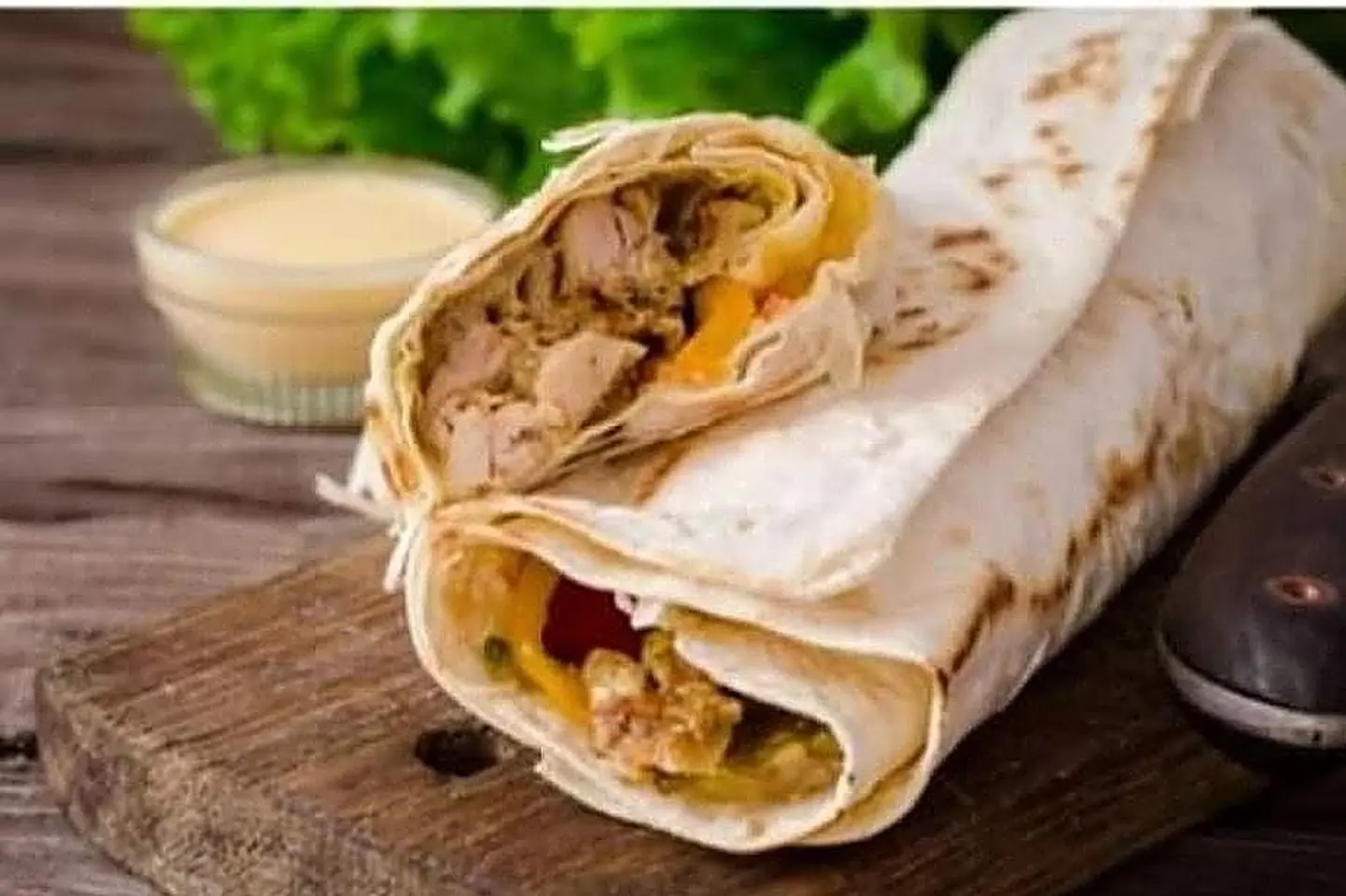 صاروخ شاورما كبير - بدون جبنة