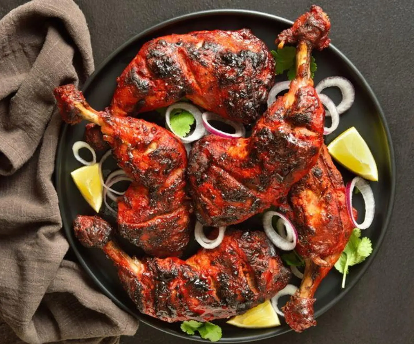 دجاج تندوري - نصف دجاجة