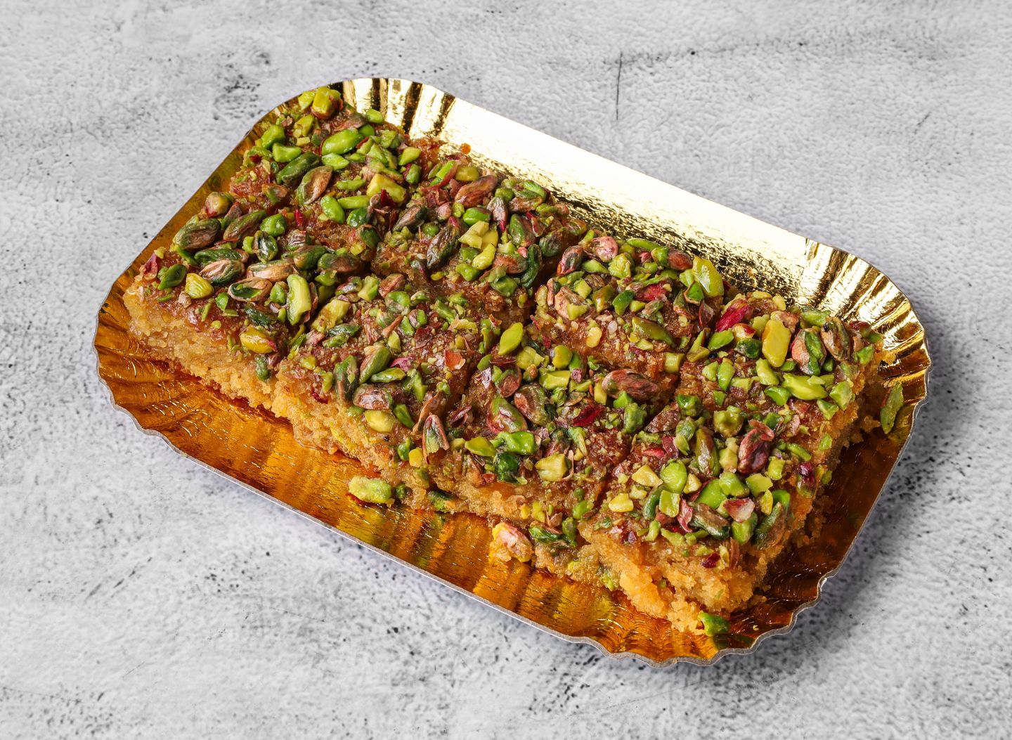 Basbousa With Nuts - Half A Kilo