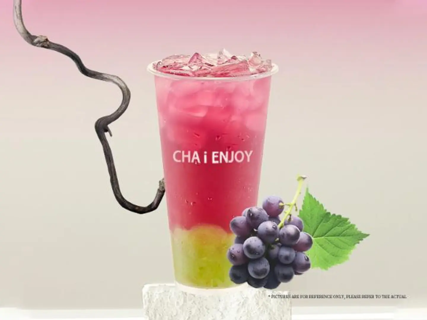 Hand Shaken Grape Jasmine Tea - Medium