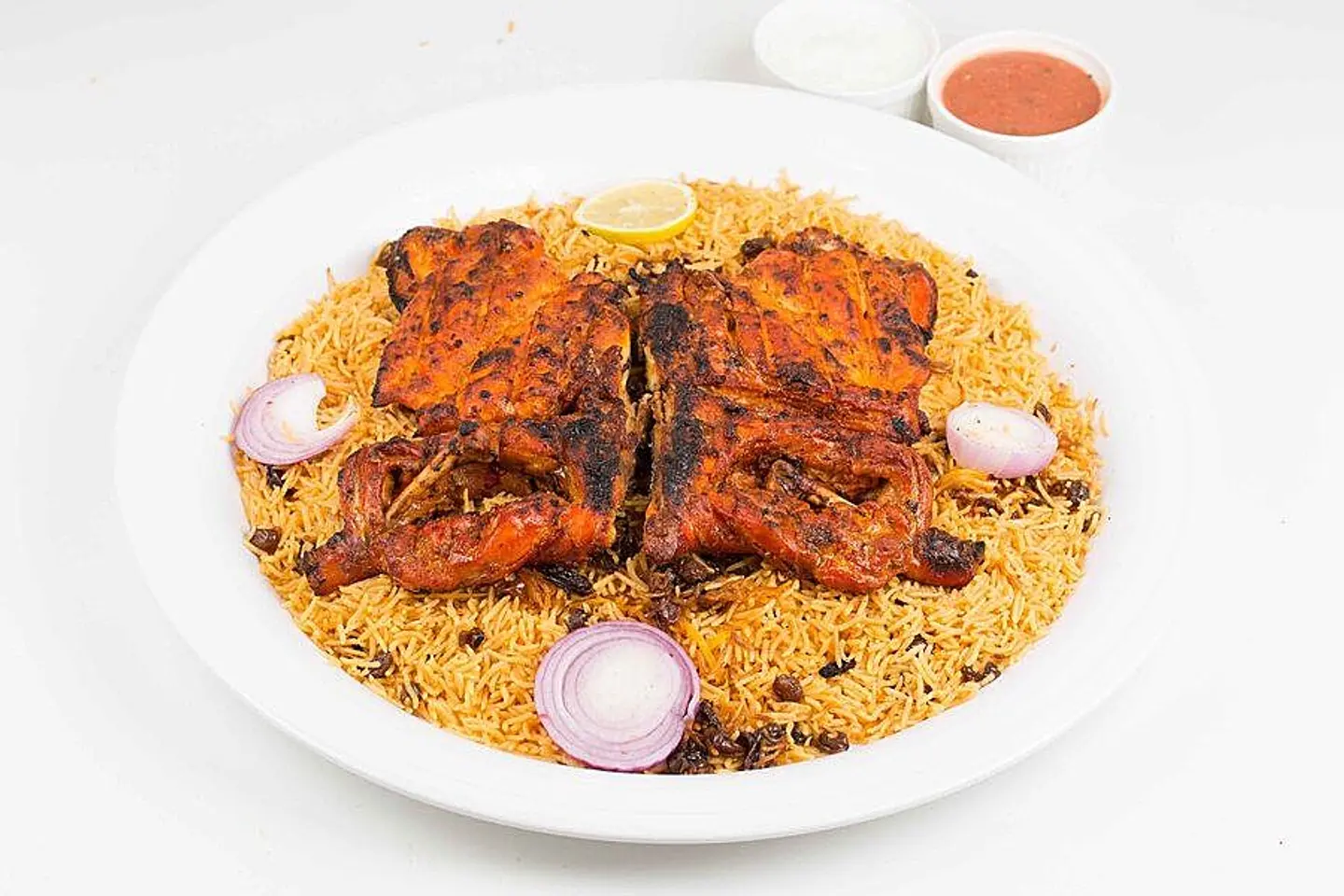 Grilled Chicken With Mixed Rice - Half A Chicken