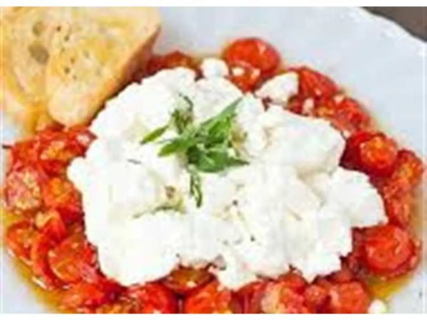 White Cheese And Tomato Dish - Medium