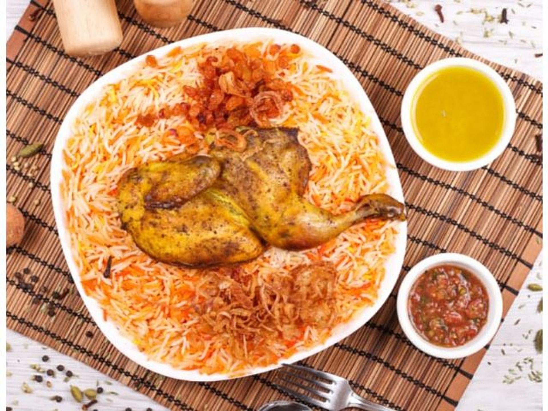 دجاج مندي - نص حبة دجاج