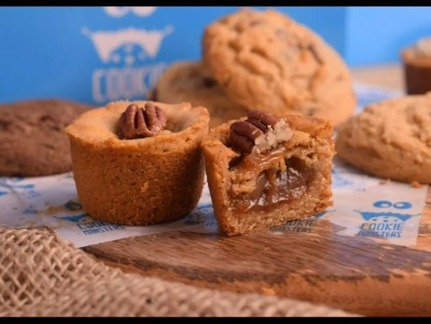 Caramel And Pecan Cup Cookies - One Piece