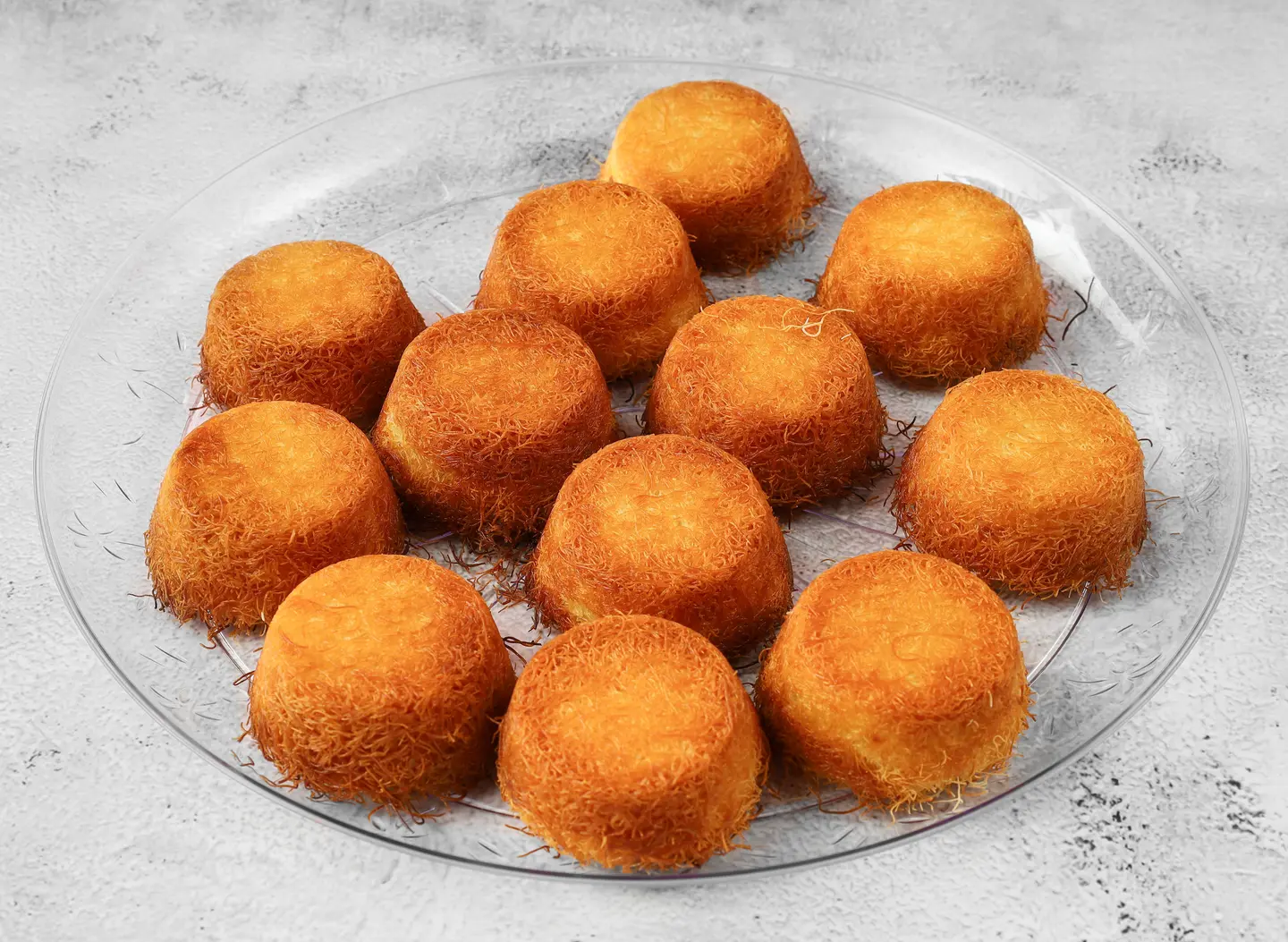 Mini Round Kunafah Without Sauce - 8 Pieces