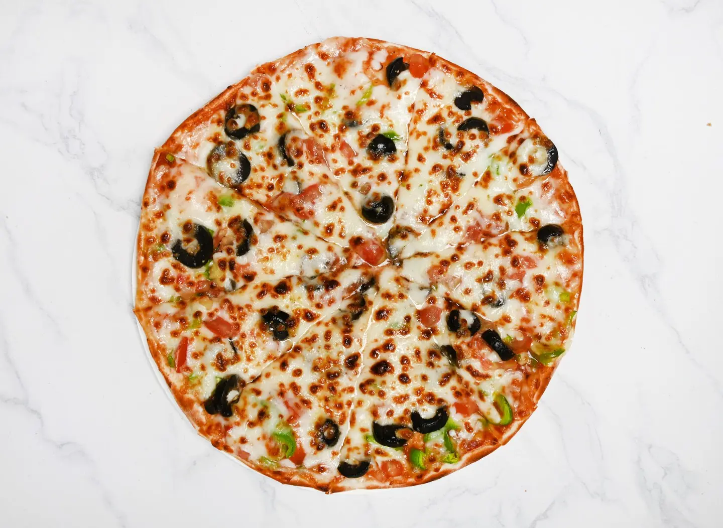 بيتزا خضار - وسط